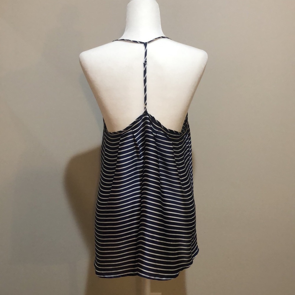 Navy blue and white striped tank - Picture 3 of 5